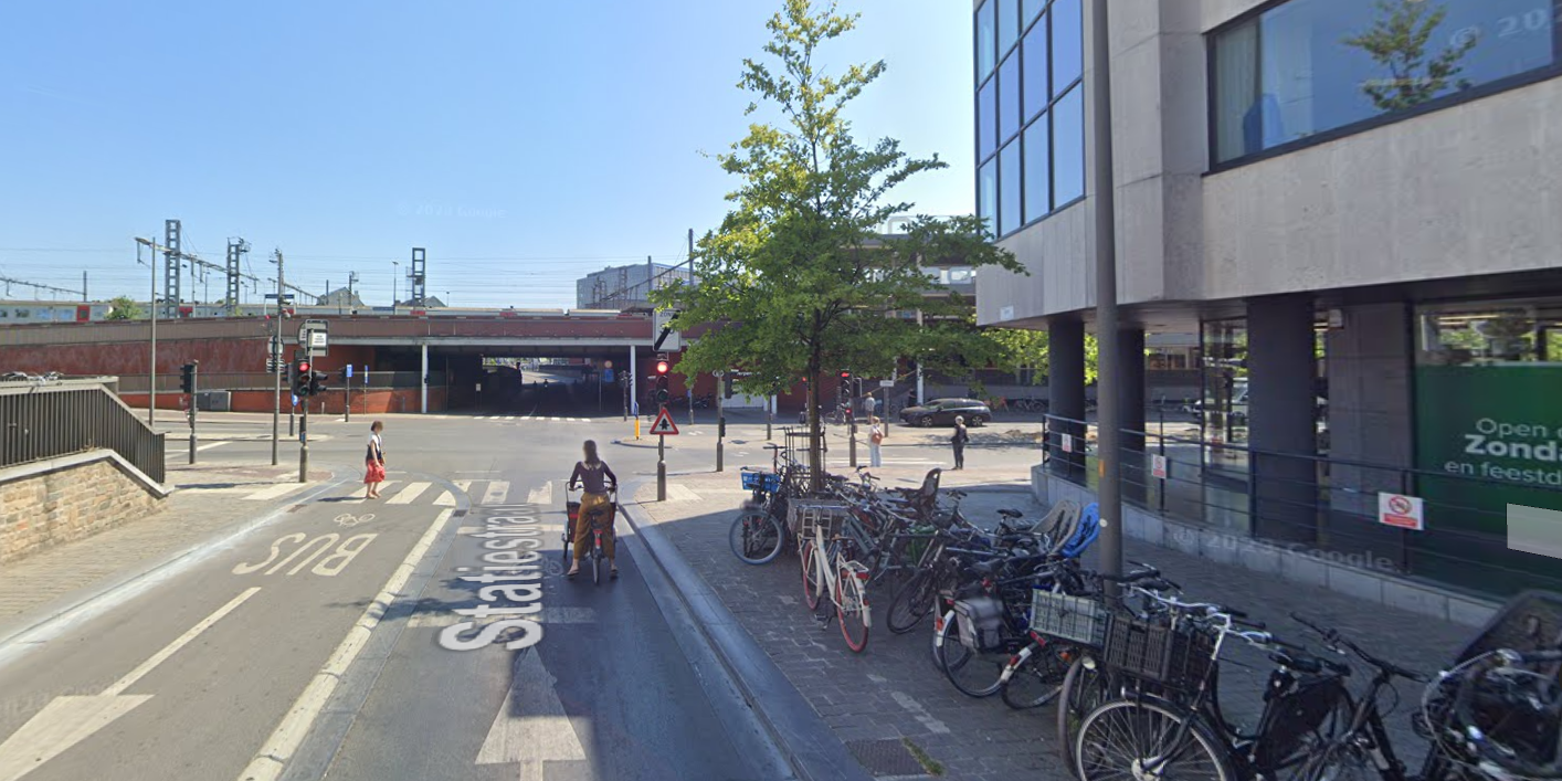 Beeld huidige situatie Statiestraat Beeld huidige situatie Statiestraat